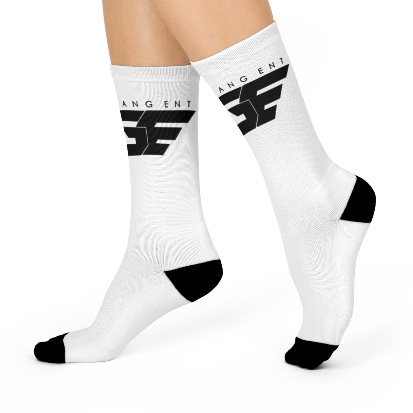 Trendy FGE Cushioned Crew Socks, Unique Gift for Sports Lovers, Comfortable Fashion Socks, Everyday Wear, Casual Style