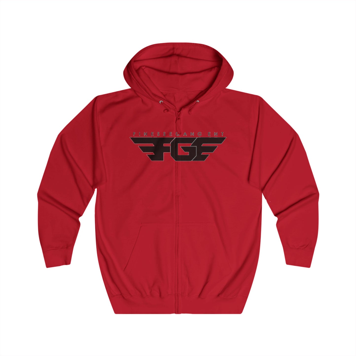 FGE Unisex Full Zip Hoodie, Cozy Casual Wear, Trendy Hoodie for Street Style, Gift for Him/Her, Perfect for any Season,Graphic Design