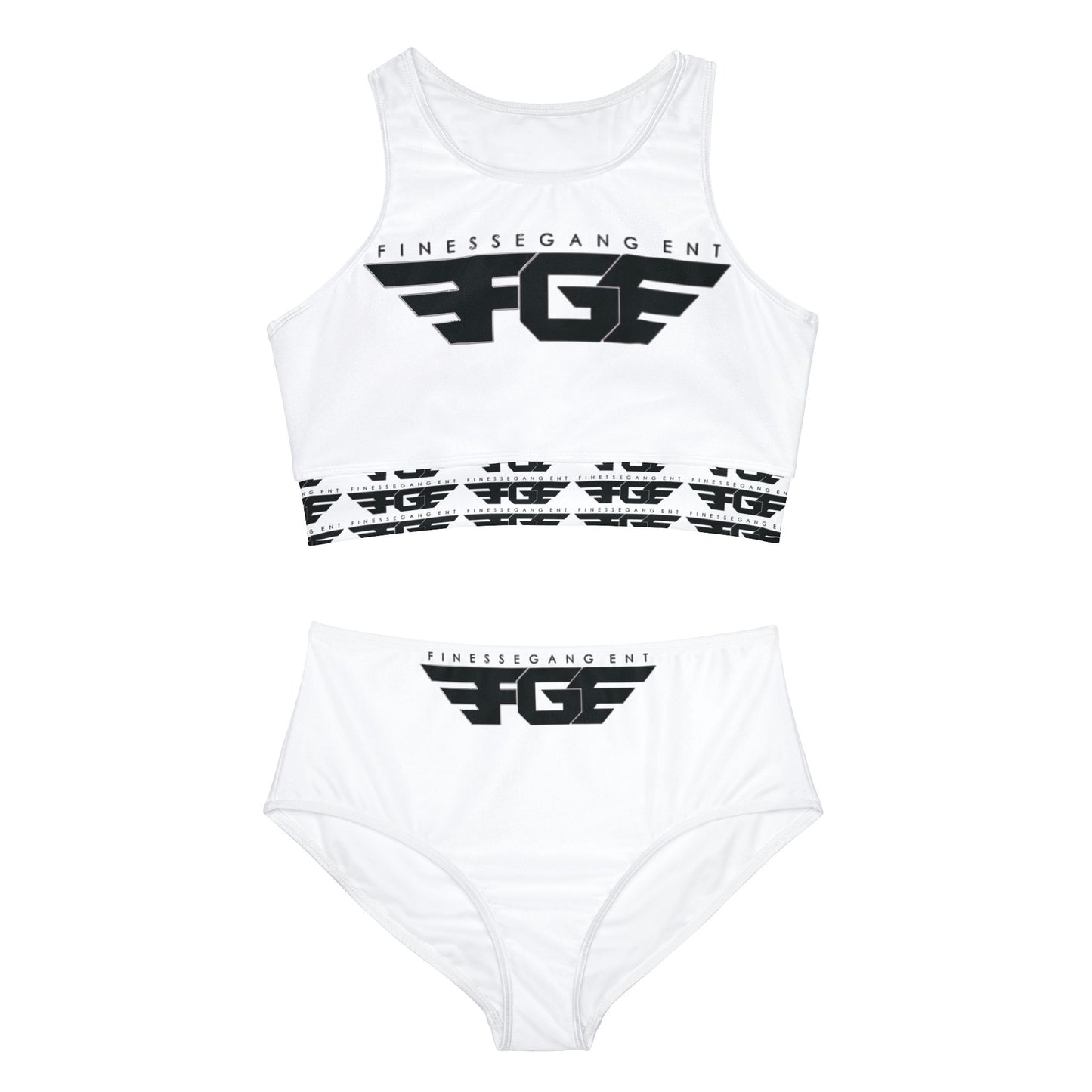 FGE Sporty Bikini Set - Stylish Active Swimwear, Gym Beachwear, Trendy Swim Set, Perfect for Summer, Vacation, Fitness