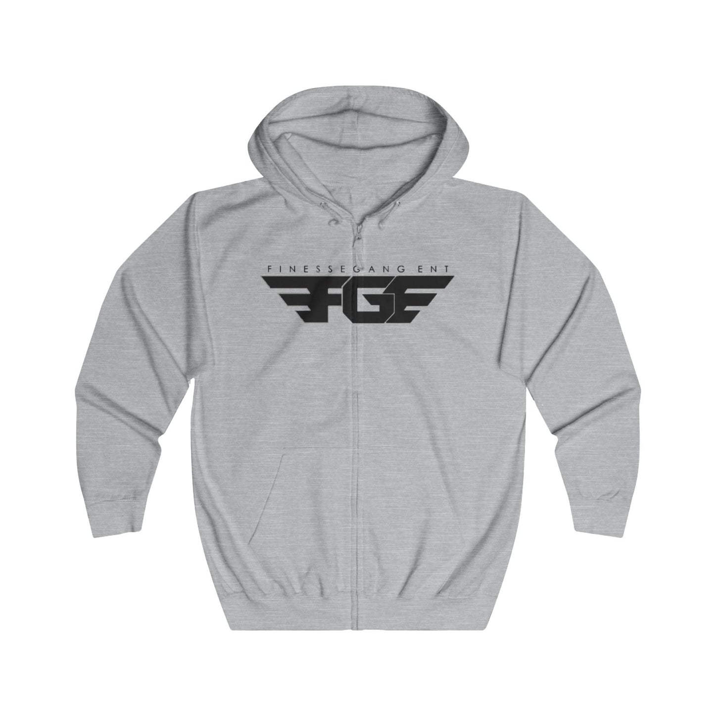 FGE Unisex Full Zip Hoodie, Cozy Casual Wear, Trendy Hoodie for Street Style, Gift for Him/Her, Perfect for any Season,Graphic Design