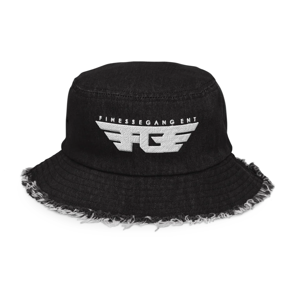 FGE Distressed Denim Bucket Hat