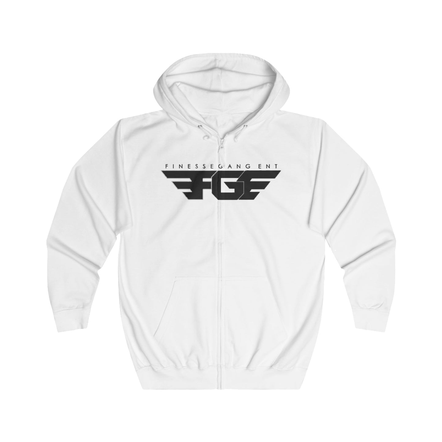 FGE Unisex Full Zip Hoodie, Cozy Casual Wear, Trendy Hoodie for Street Style, Gift for Him/Her, Perfect for any Season,Graphic Design