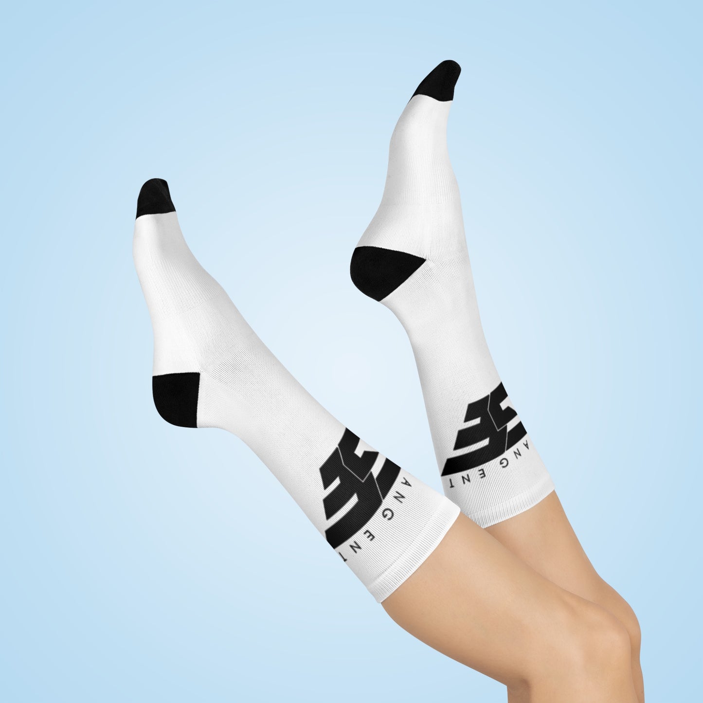 Trendy FGE Cushioned Crew Socks, Unique Gift for Sports Lovers, Comfortable Fashion Socks, Everyday Wear, Casual Style