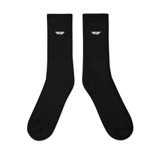 FGE Embroidered Crew Socks | SOCCO SC200