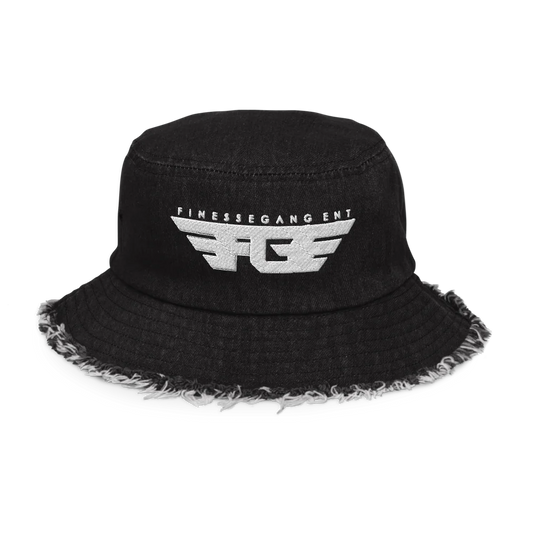 FGE Distressed Denim Bucket Hat